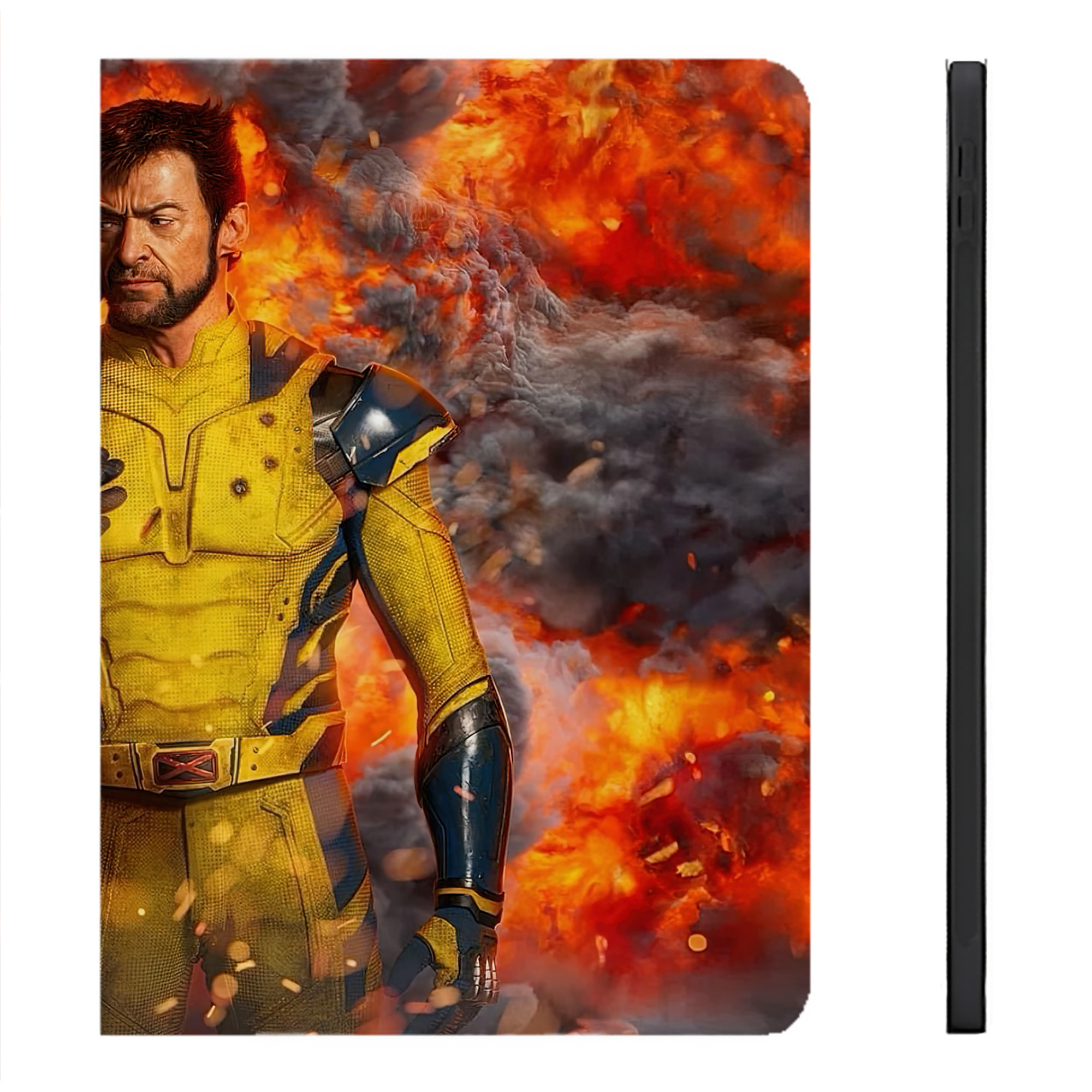 （画像用） Deadpool デッドプール IPadケース ペンホルダー付き ブックスタイルデザイン